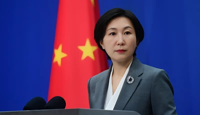 chinese foreign ministry spokesperson mao ning gestures during a press conference at the ministry of foreign affairs in beijing on may 24 2023 photo chinese foriegn ministry