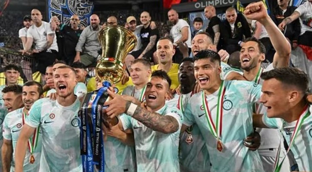 martinez double secures italian cup for inter