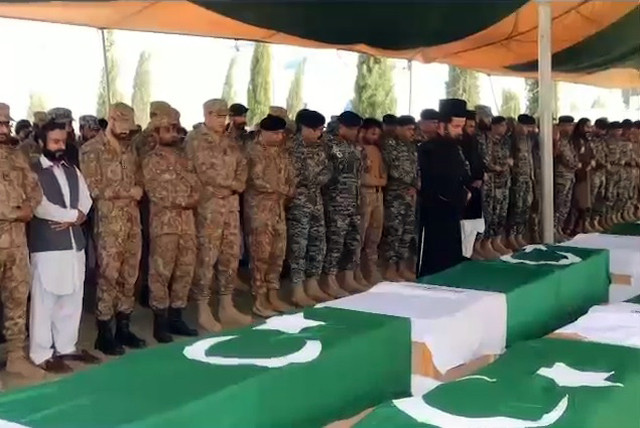 the ispr said martyrs will be laid to rest with full military honours in their respective hometowns screengrab