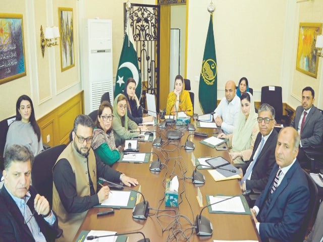 punjab chief minister maryam nawaz presides over a meeting on school education photo express