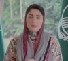 punjab chief minister maryam nawaz sharif reacts to ajk election results in a televised address on tuesday screengrab