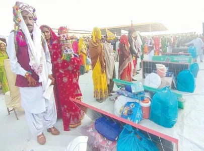 muslim hindu christian couples mass wedding held