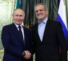 russian president vladimir putin and iranian president masoud pezeshkian shake hands as they meet in moscow russia january 17 2025 photo reuters