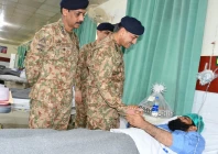 chief of army staff coas general syed asim munir visited cmh quetta on saturday to express solidarity with the injured and the families of the victims photo ispr