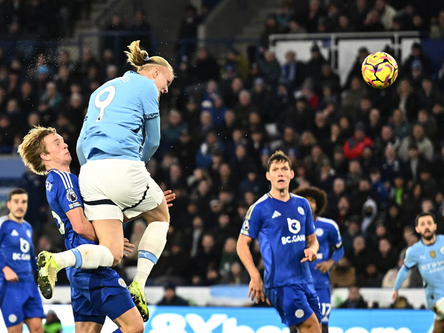 manchester city s erling haaland scores their second goal photo reuters