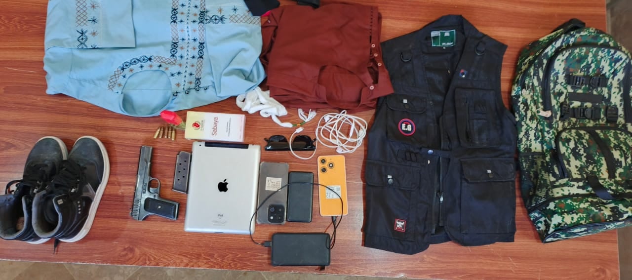 Material confiscated from female suicide bomber in Dera Ismail Khan on Saturday. PHOTO: EXPRESS