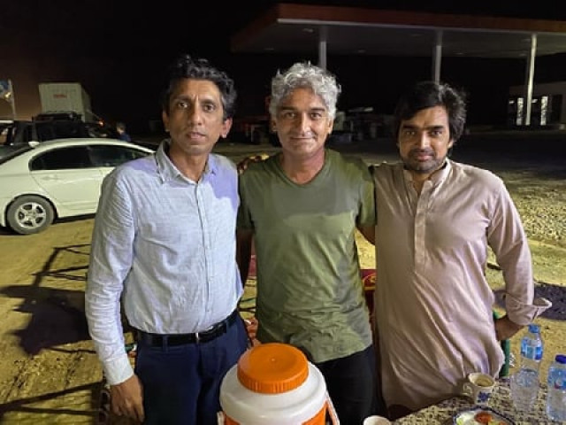 matiullah jan with journalist azaz syed and his brother shahid akbar photo social media matiullah jan with journalist azaz syed and his brother shahid akbar photo social media