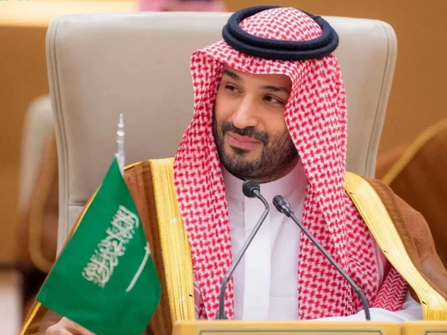 saudi crown prince muhammad bin salman gestures during the opening session of the gcc usa summit in riyadh saudi arabia may 14 2025 photo spa saudi crown prince muhammad bin salman gestures during the opening session of the gcc usa summit in riyadh saudi arabia may 14 2025 photo spa
