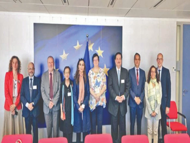 pakistan s parliamentary delegation led by senator sherry rehman and engineer khurram dastagir joined by ambassador tehmina janjua met lucie sestakova head of cabinet and asia expert natividad lorenzo at the eu commission berlaymont photo app pakistan s parliamentary delegation led by senator sherry rehman and engineer khurram dastagir joined by ambassador tehmina janjua met lucie sestakova head of cabinet and asia expert natividad lorenzo at the eu commission berlaymont photo app