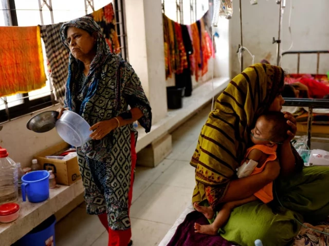 a mother holds her measles infected child as the child receives treatment at the infectious disease hospital following an outbreak across the country in dhaka bangladesh april 27 2026 reuters a mother holds her measles infected child as the child receives treatment at the infectious disease hospital following an outbreak across the country in dhaka bangladesh april 27 2026 reuters