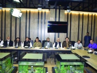 information minister attaullah tarar and dg ispr lt gen ahmed sharif brief the political leadership on the ongoing tensions with india photo express