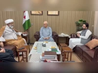 khyber pakhtunkhwa chief minister sohail afridi meets national assembly opposition leader mahmood khan achakzai and senate opposition leader allama raja nasir abbas in islamabad on saturday screengrab