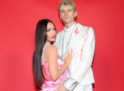 megan fox and machine gun kelly spotted at michael rubin s star studded white party