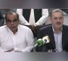 sindh excise and taxation minister mukesh kumar chawla l and senior minister sharjeel memon screengrab