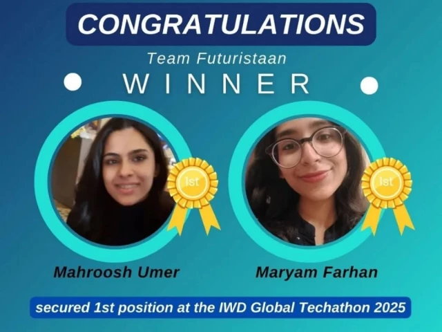 guided by noorulain zafer team futuristan became the first pakistani team to win at the global techathon 2025 guided by noorulain zafer team futuristan became the first pakistani team to win at the global techathon 2025