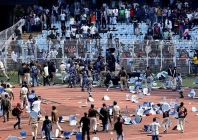 argentine soccer star lionel messi on a whirlwind tour of india   vivekananda yuva bharati krirangan kolkata india   december 13 2025 police and security clash with fans after argentine soccer star lionel messi left the stadium photo reuters