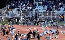 fans rip up seats at stadium after messi s fleeting appearance on india tour fans rip up seats at stadium after messi s fleeting appearance on india tour