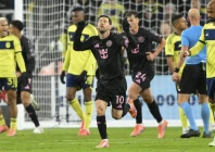 inter miami forward lionel messi 10 celebrates his goal against nashville sc during the second half at geodis park photo steve roberts reuters