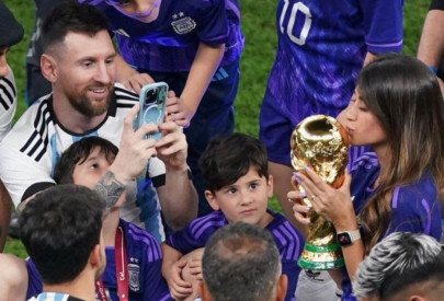 winning the world cup and hearts glimpses of messi and family reign over twitter