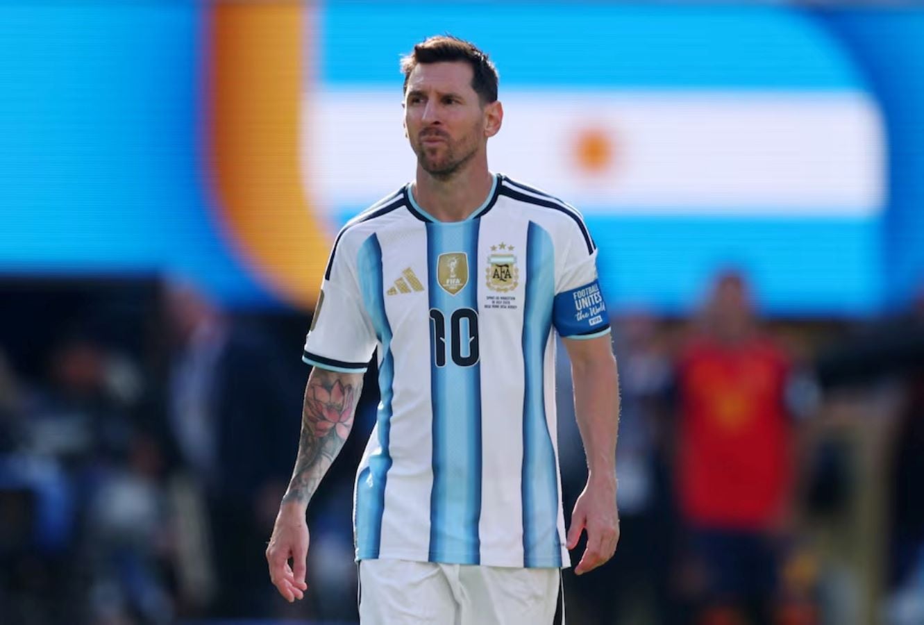 Argentina's Lionel Messi during the match against Spain on July 19. PHOTO: REUTERS