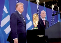 final countdown us president donald trump and fifa president gianni infantino stand next to the fifa world cup trophy as they attend a fifa reception at trump tower in new york city us photo reuters final countdown us president donald trump and fifa president gianni infantino stand next to the fifa world cup trophy as they attend a fifa reception at trump tower in new york city us photo reuters