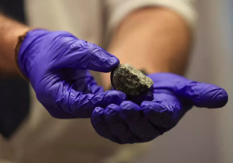 scientists reveal rare fragment of a large motorcycle size meteorite scientists reveal rare fragment of a large motorcycle size meteorite