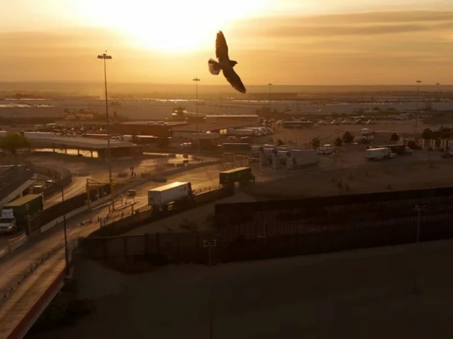 a drone view shows trucks crossing into the united states via the zaragoza ysleta border bridge in ciudad juarez mexico april 2 2025 reuters a drone view shows trucks crossing into the united states via the zaragoza ysleta border bridge in ciudad juarez mexico april 2 2025 reuters