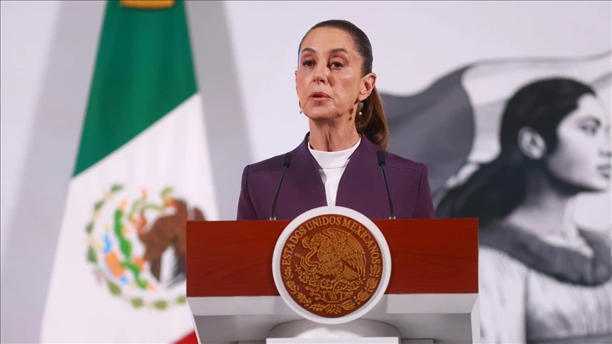 sheinbaum emphasized that mexico does not object to the gulf of america being used for the portion of the gulf adjacent to us shores photo anadolu sheinbaum emphasized that mexico does not object to the gulf of america being used for the portion of the gulf adjacent to us shores photo anadolu