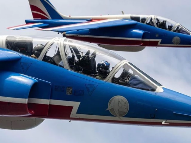 french air force said that two alpha jets from the patrouille de france collided during a seven plane training flight photo outono net french air force said that two alpha jets from the patrouille de france collided during a seven plane training flight photo outono net
