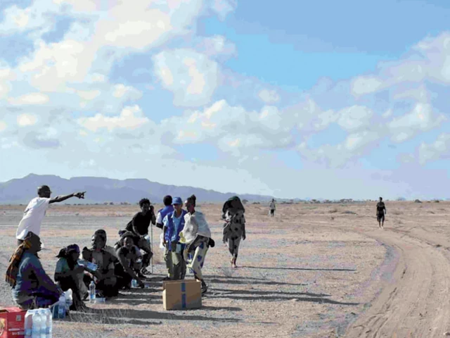 members of iom djibouti assist survivors after a boat sank off the coast of djibouti photo afp members of iom djibouti assist survivors after a boat sank off the coast of djibouti photo afp