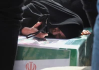 a woman reacts during the funeral of the victims following an israeli strike on a school amid the us israeli conflict with iran in minab iran march 3 2026 photo isna reuters