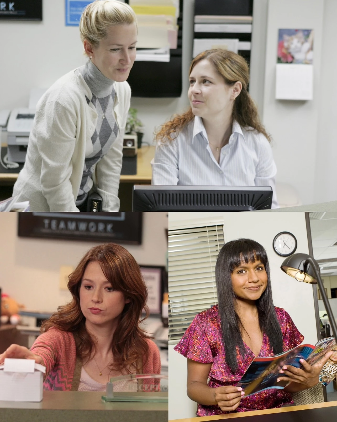 the office core four girls reunite to present comedy ensemble award