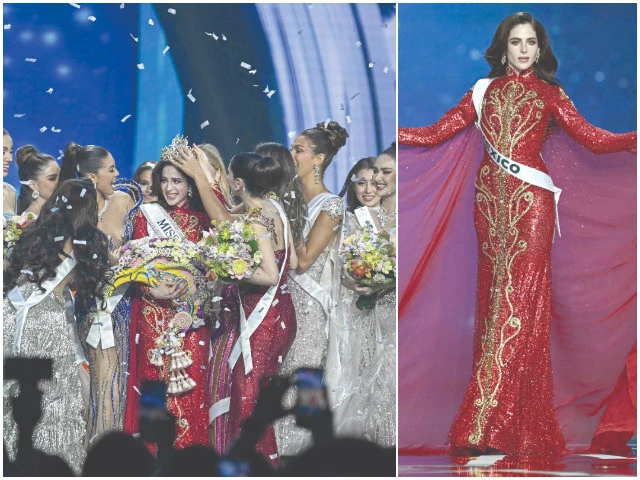 fatima bosch takes part in the final competition of the 2025 miss universe pageant photo afp