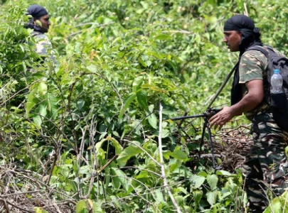 four maoist rebels one policeman killed in deadly forest clash in india