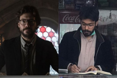 internet finds a pakistani professor from money heist