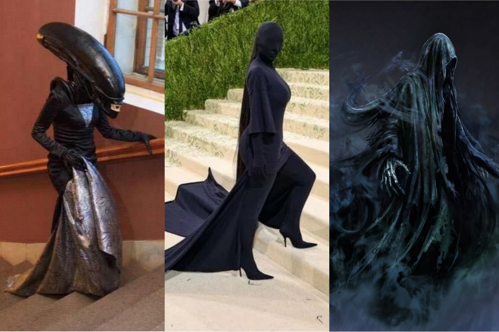 Twitter hits the jackpot with Kim K's demonic MET Gala look