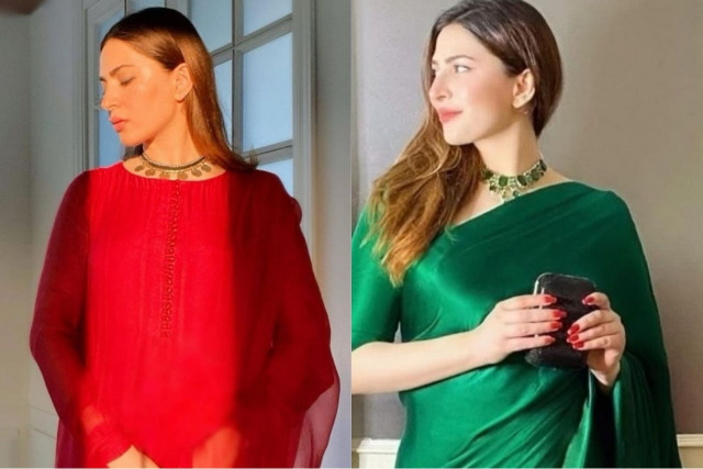 monochrome mania five times naimal khawar stunned in solid coloured outfits