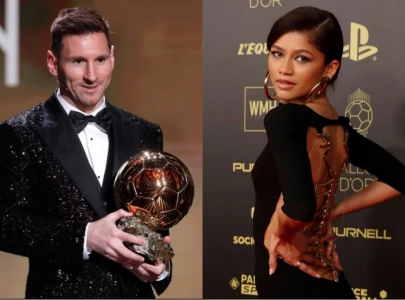 from messi to zendaya stars dazzle on the ballon d or red carpet