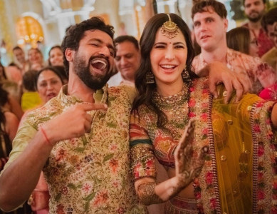in pictures vicky kaushal katrina kaif dance the night away in grand mehendi ceremony