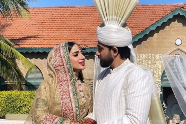 in pictures saboor aly ali ansari s elegant daytime nikkah