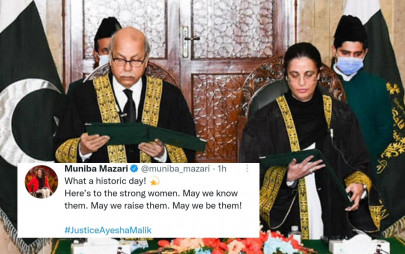 pakistanis laud justice ayesha for taking oath as first female sc judge