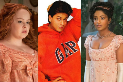 bridgerton s lady whistledown gushes over shah rukh khan with co star edwina sharma bridgerton s lady whistledown gushes over shah rukh khan with co star edwina sharma