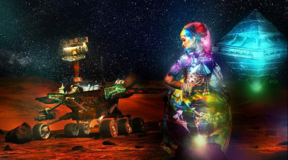 surreal pakistani artist s work goes into space as part of space x