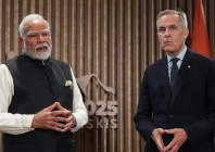 indian prime minister narendra modi met with prime minister mark carney at the g7 summit on tuesday canada s intelligence agency warns in a new report that the country remains a source of foreign interference photo the canadian press