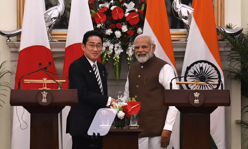 japanese prime minister fumio kishida arrived in india on monday for talks expected to focus on deepening trade and technology ties as well as shared concerns about china india and japan along with the united states and australia make up the quad alliance which positions itself as a bulwark against china s growing assertiveness in asia under president xi jinping photo afp japanese prime minister fumio kishida arrived in india on monday for talks expected to focus on deepening trade and technology ties as well as shared concerns about china india and japan along with the united states and australia make up the quad alliance which positions itself as a bulwark against china s growing assertiveness in asia under president xi jinping photo afp
