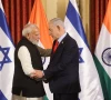 israel s prime minister benjamin netanyahu shakes hands with his indian counterpart narendra modi during a press conference in jerusalem on february 26 2026 photo afp