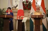 japanese prime minister sanae takaichi and her indian counterpart narendra modi attend a joint press statement at the hyderabad house in new delhi india july 2 2026 reuters