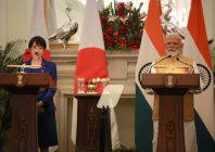 japanese prime minister sanae takaichi and her indian counterpart narendra modi attend a joint press statement at the hyderabad house in new delhi india july 2 2026 reuters