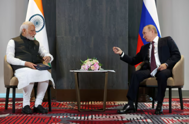 russian president vladimir putin and indian prime minister narendra modi attend a meeting on the sidelines of the shanghai cooperation organization sco summit in samarkand uzbekistan september 16 2022 photo reuters russian president vladimir putin and indian prime minister narendra modi attend a meeting on the sidelines of the shanghai cooperation organization sco summit in samarkand uzbekistan september 16 2022 photo reuters