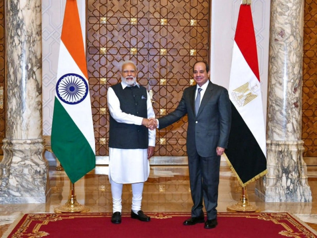 egypt s president abdel fattah el sisi meets with indian prime minister narendra modi at the ittihadiya presidential palace in cairo egypt june 25 2023 photo reuters egypt s president abdel fattah el sisi meets with indian prime minister narendra modi at the ittihadiya presidential palace in cairo egypt june 25 2023 photo reuters
